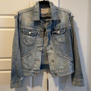 All Saints Distressed Denim Jacket